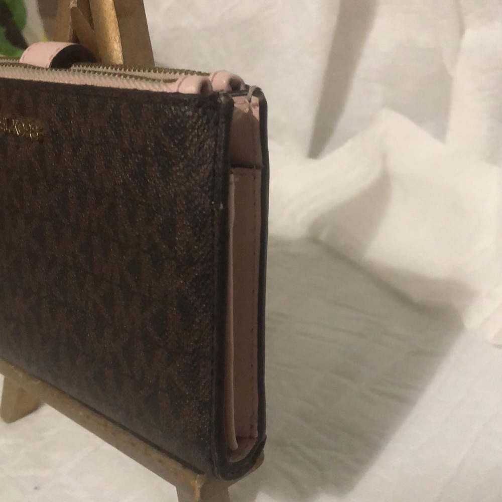 Michael Kors Brown Double Zip Wallet - Picture 3 of 8